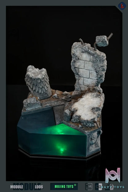 MOjingToys – DC Module series – L006 1/6 BVS Kryptonite Ruins DIORAMA BASE (Licensed)