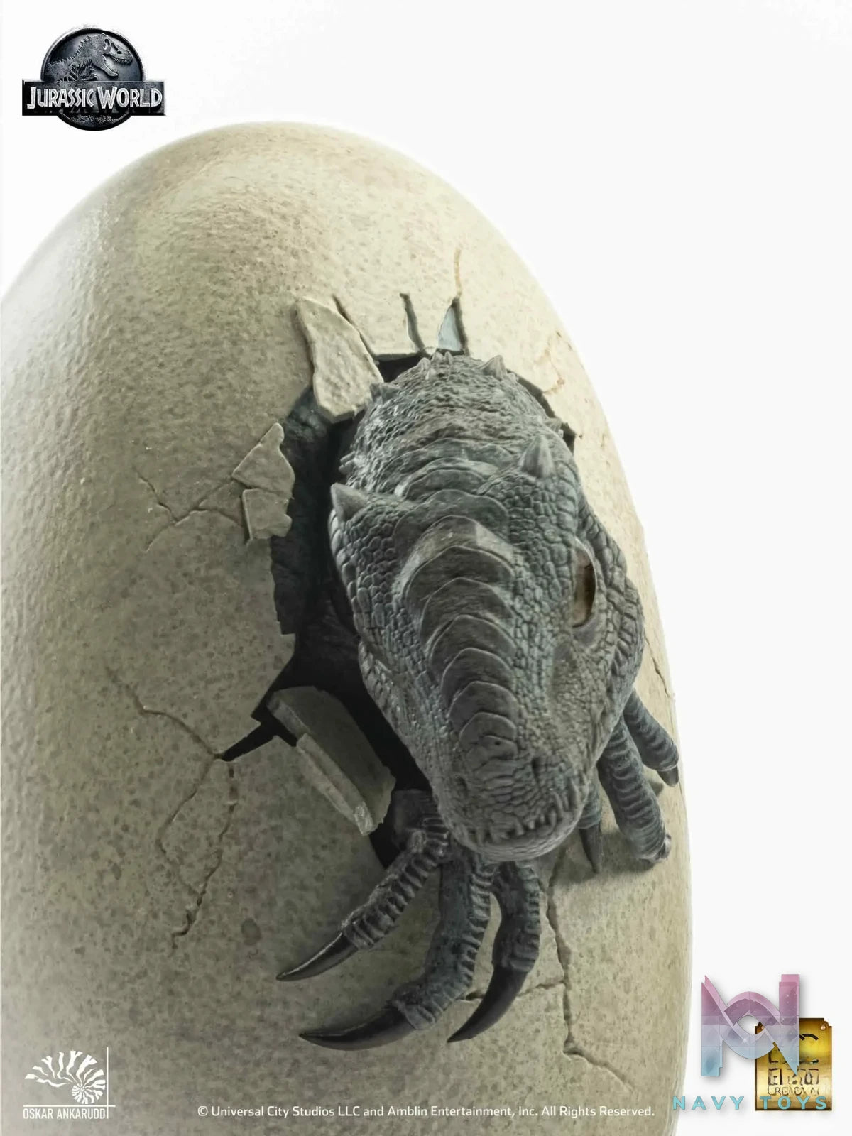 Elite Creature Collectibles (ECC) – Jurassic World Hatching Indominus Rex set 1/2 scale (Licensed)