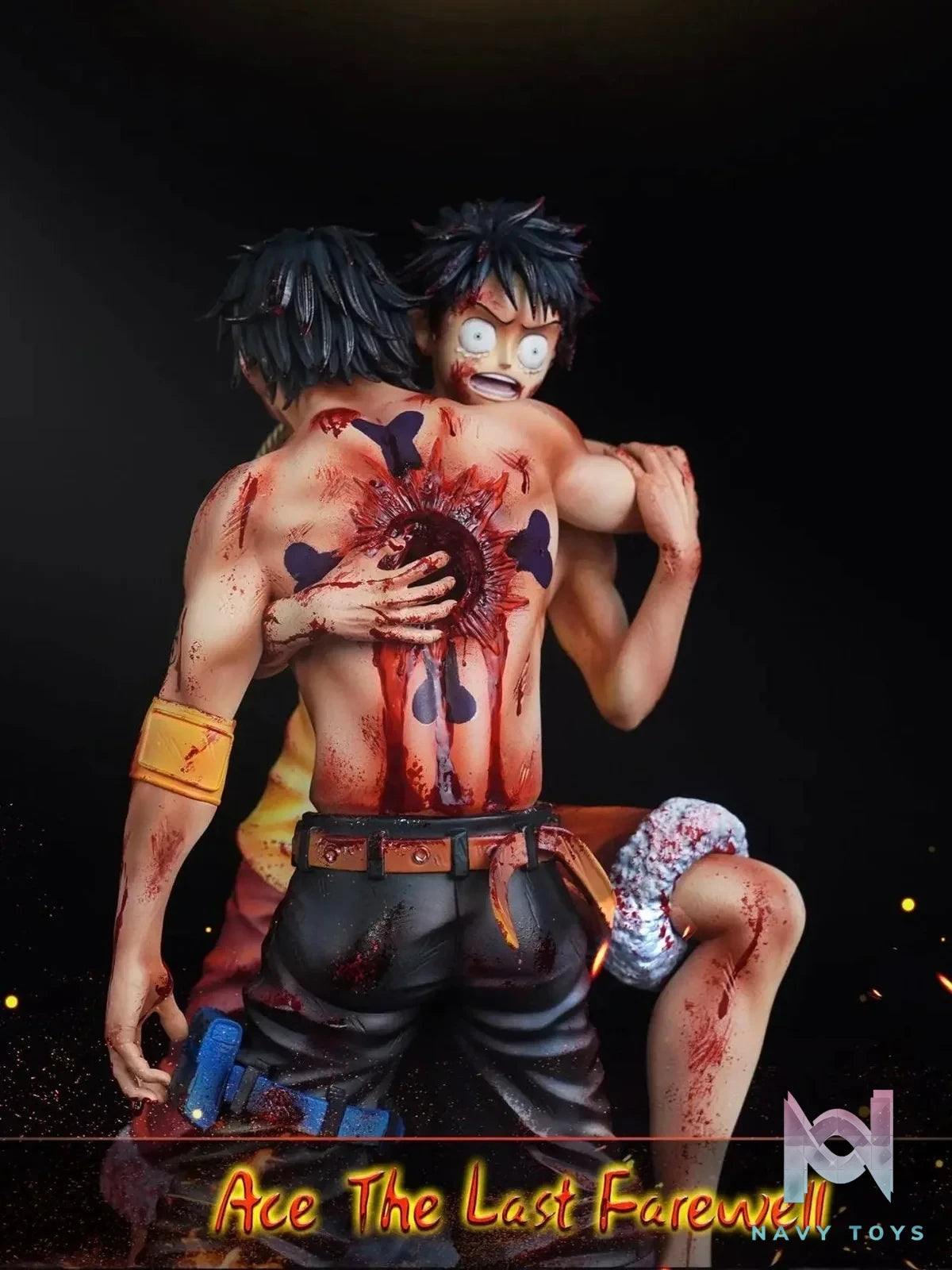 Luffy & Ace last goodbye - One Piece - Fast Studio resin statue Fast Studio anime figure