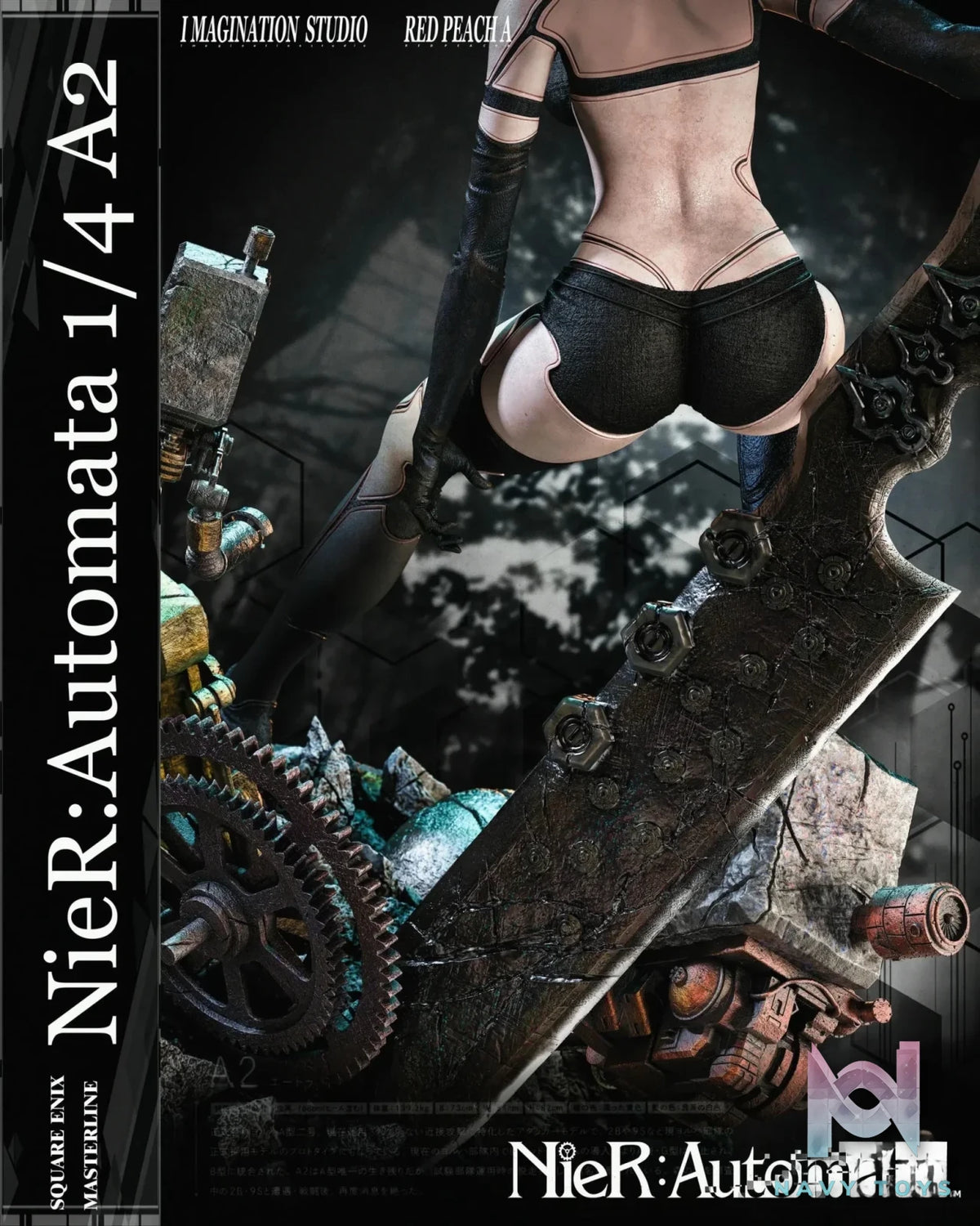 Imagination Studio & Red Peach A Studio - NieR:Automata A2 resin statue Navy Toys anime figure