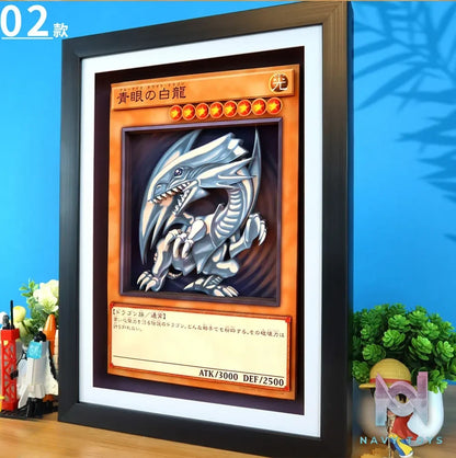 KALA HOME Studio – Blue-Eyes White Dragon 3D Decorative Painting Yu-Gi-Oh!