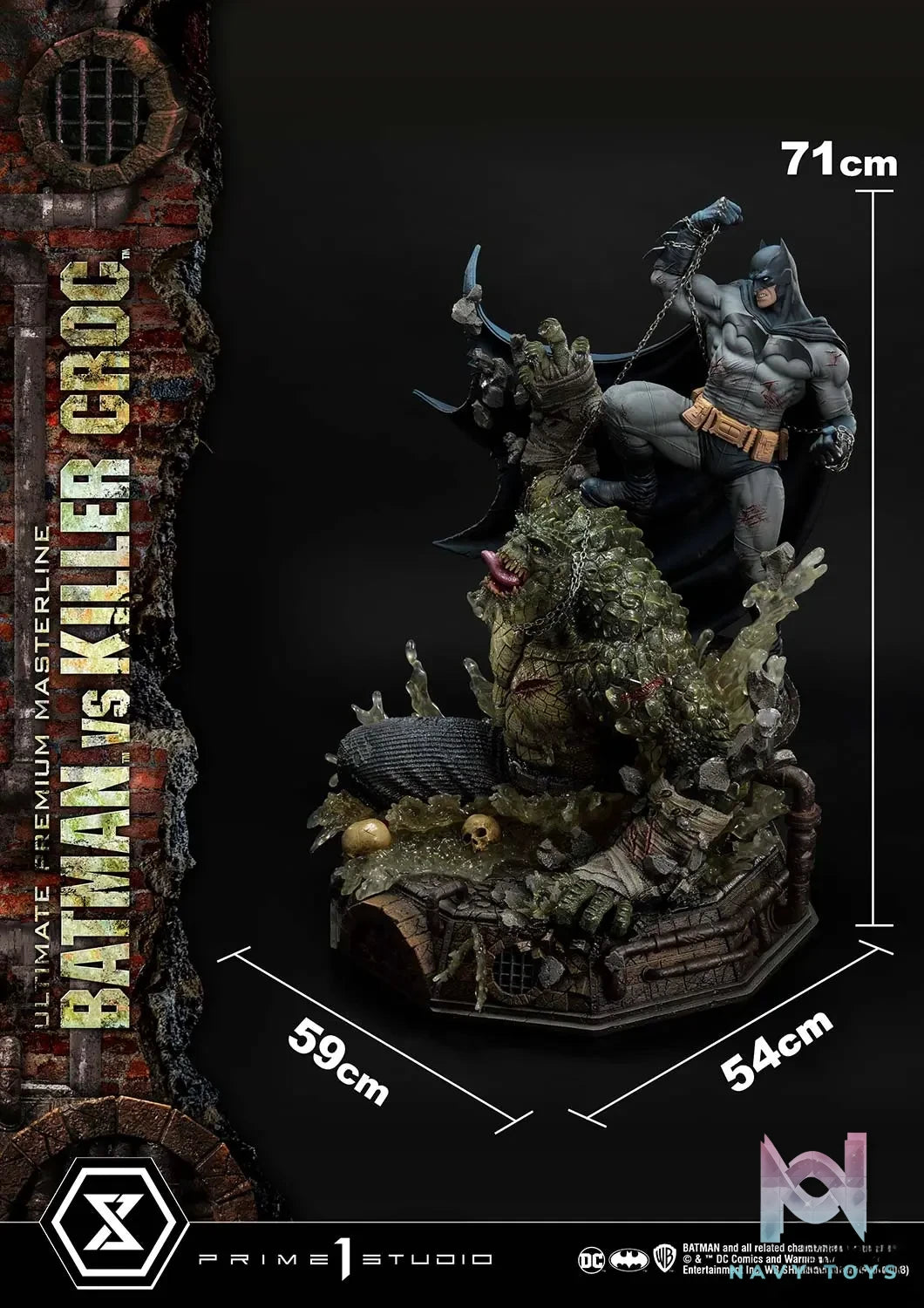 Prime 1 Studio – Ultimate Premium Masterline Batman (Comics) Batman Versus Killer Croc UPMDC-07 UPMDC-07DX UPMDC-07DXS (Licensed)