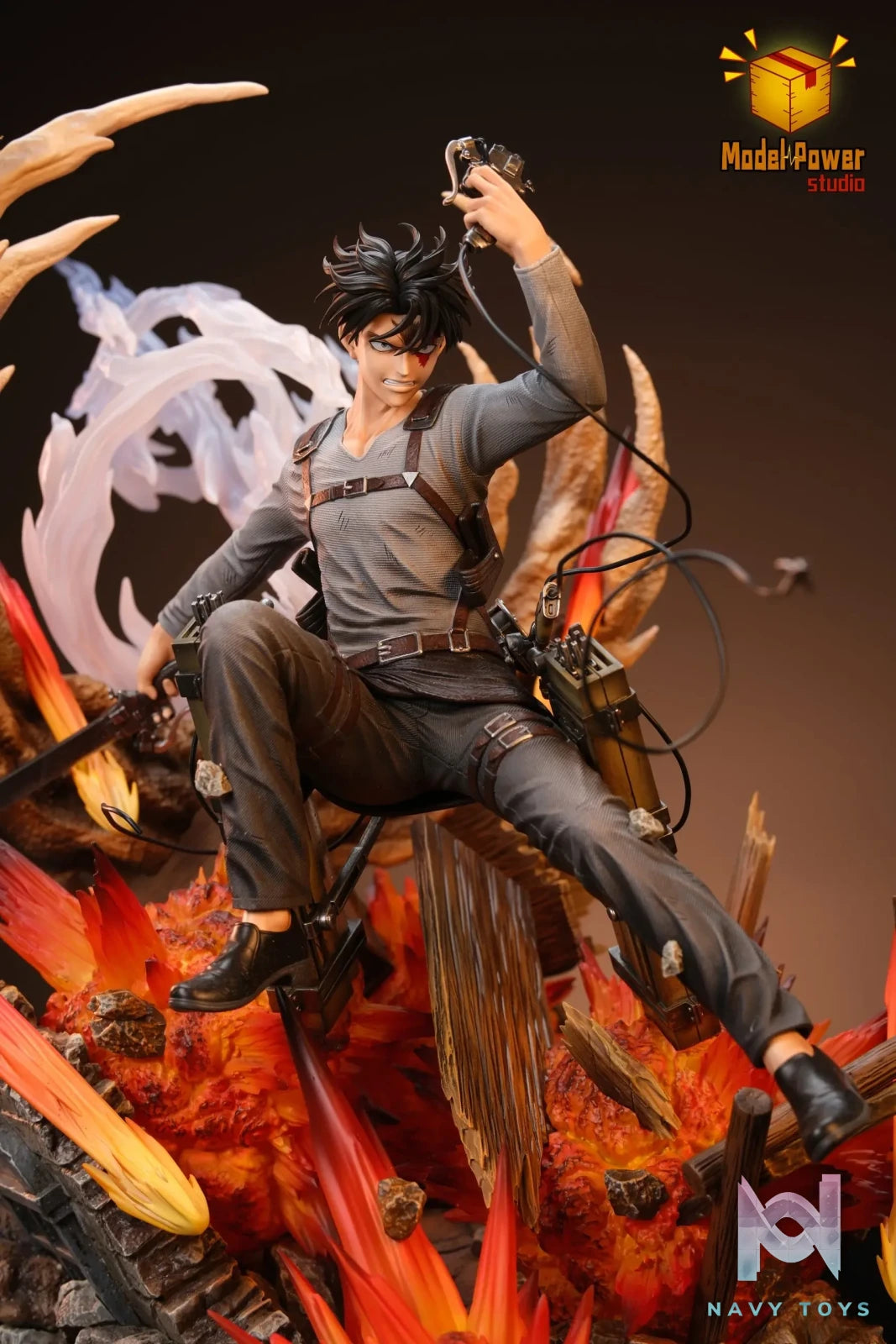 Model Power Studio – Attack on Titan #6 Street Fighting Levi Ackerman