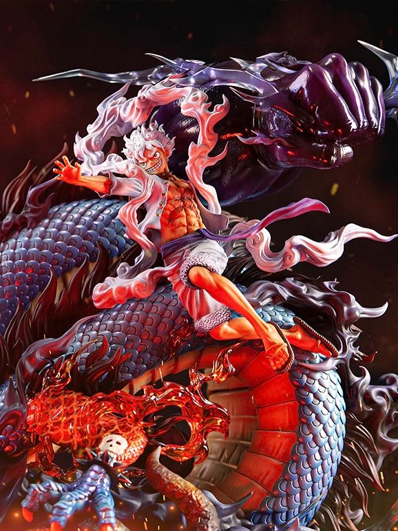 Luffy Nika vs Kaido Dragon - One Piece - OPM Studio resin statue opm studio anime figure