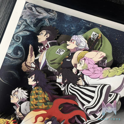 B&W Studio – Demon Slayer Hashira 3D Decorative Painting Demon Slayer