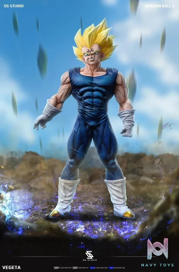 Sg Studio - Dragon Ball Majin Vegeta resin statue Navy Toys anime figure