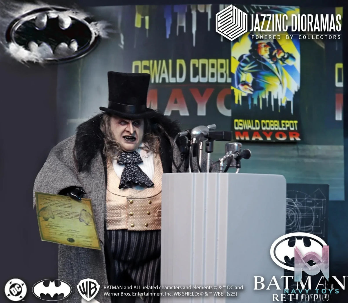 Jazzinc Dioramas Studio – The Mayor Penguin (Batman Returns) 1/6 Scale Figure (Licensed)