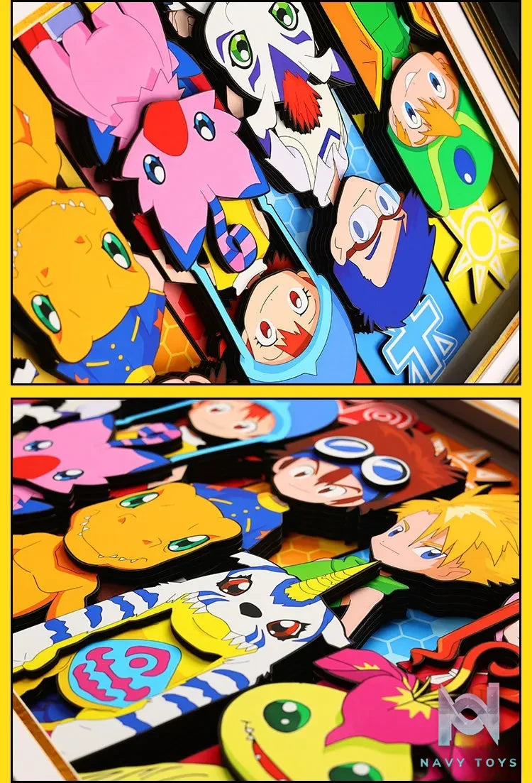 Yu Zhi Jiang Studio – Digimon Multiple Characters Series #3 3D Decorative Painting Digimon