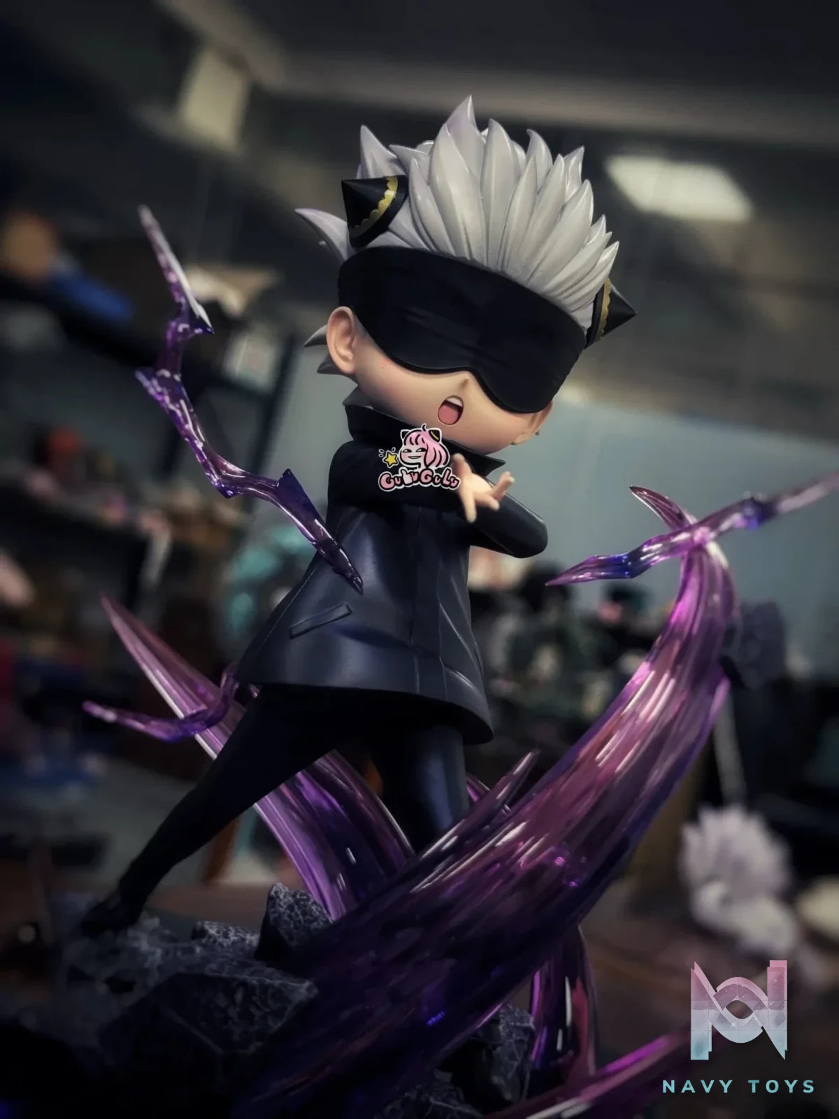 GuluGulu Studio - Spy x Family Anya cos Satoru Gojo resin statue Navy Toys anime figure