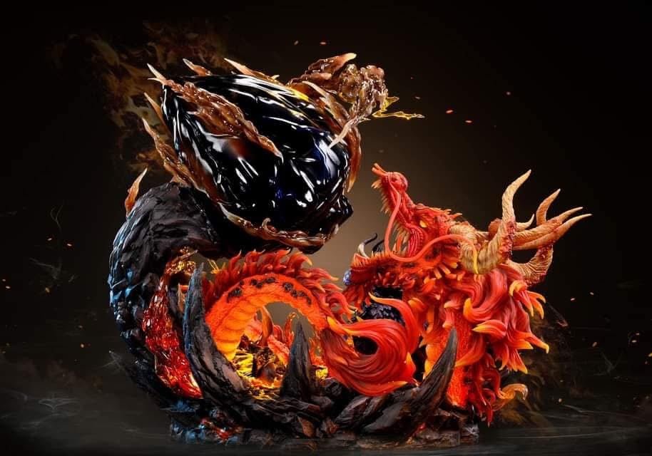 Luffy Ventus Studio - Nika vs Kaido resin statue Navy Toys anime figure