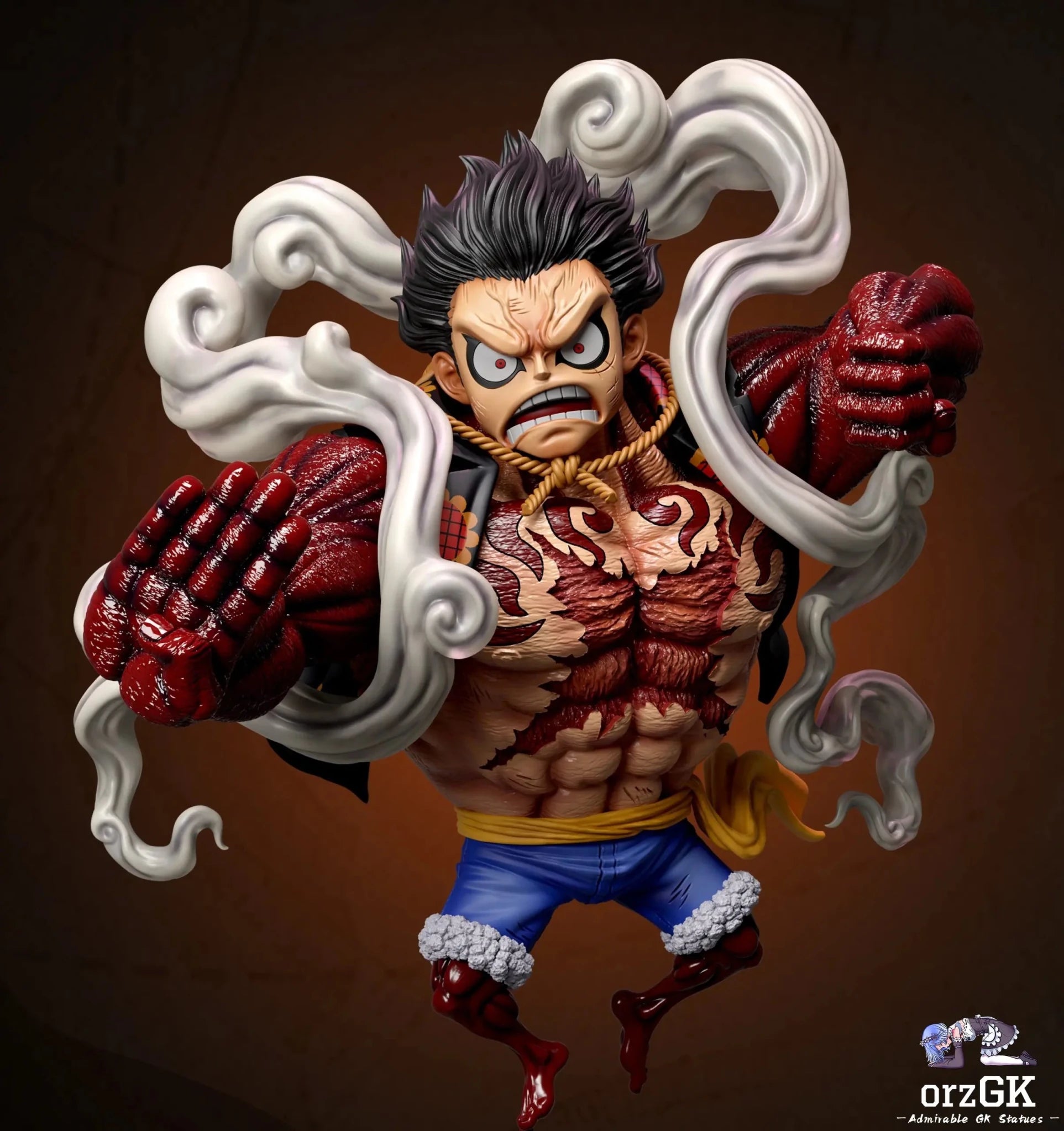 Mds Studio - One Piece Gear fourth Luffy resin statue Navy Toys anime figure