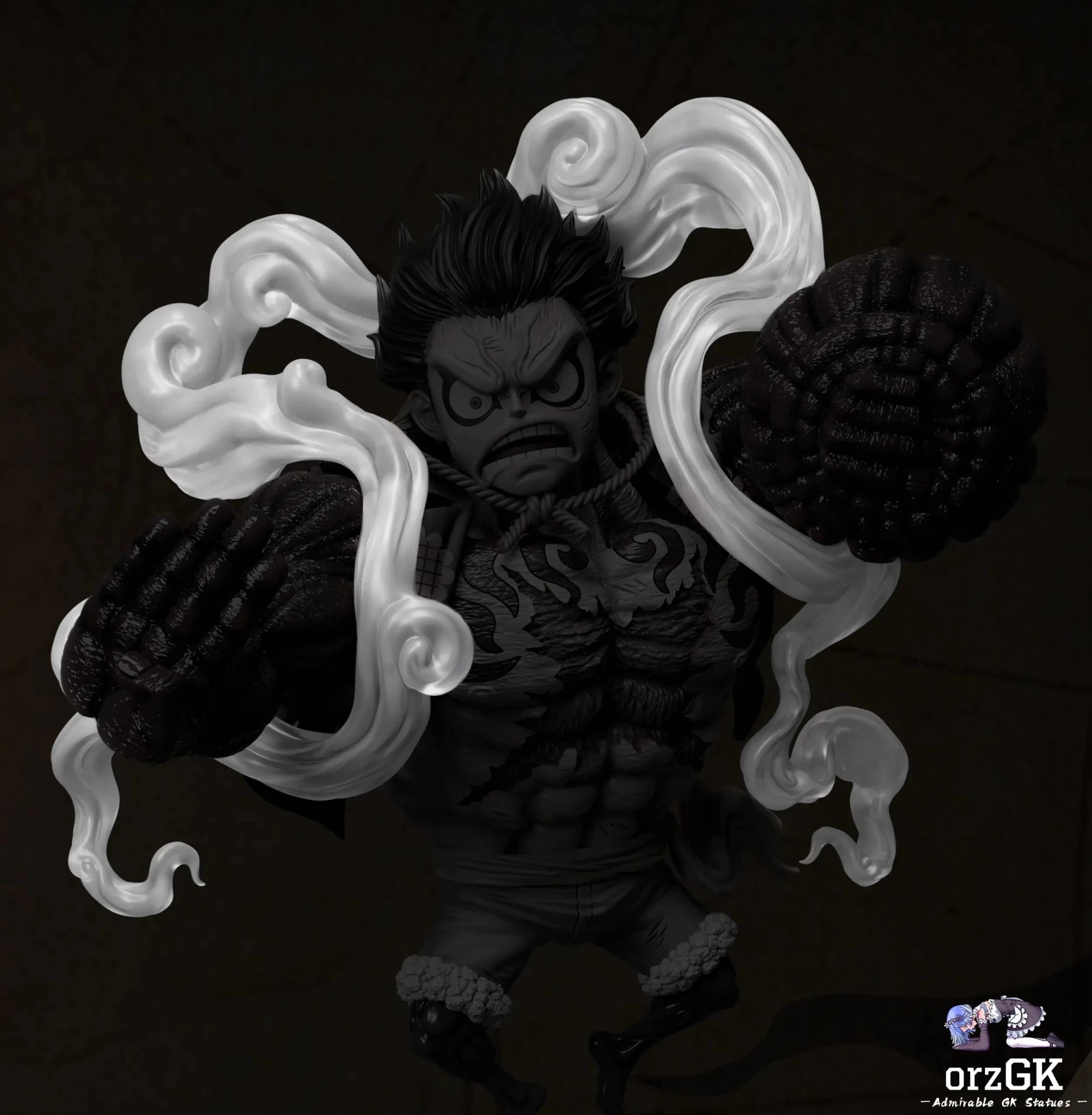 Mds Studio - One Piece Gear fourth Luffy resin statue Navy Toys anime figure