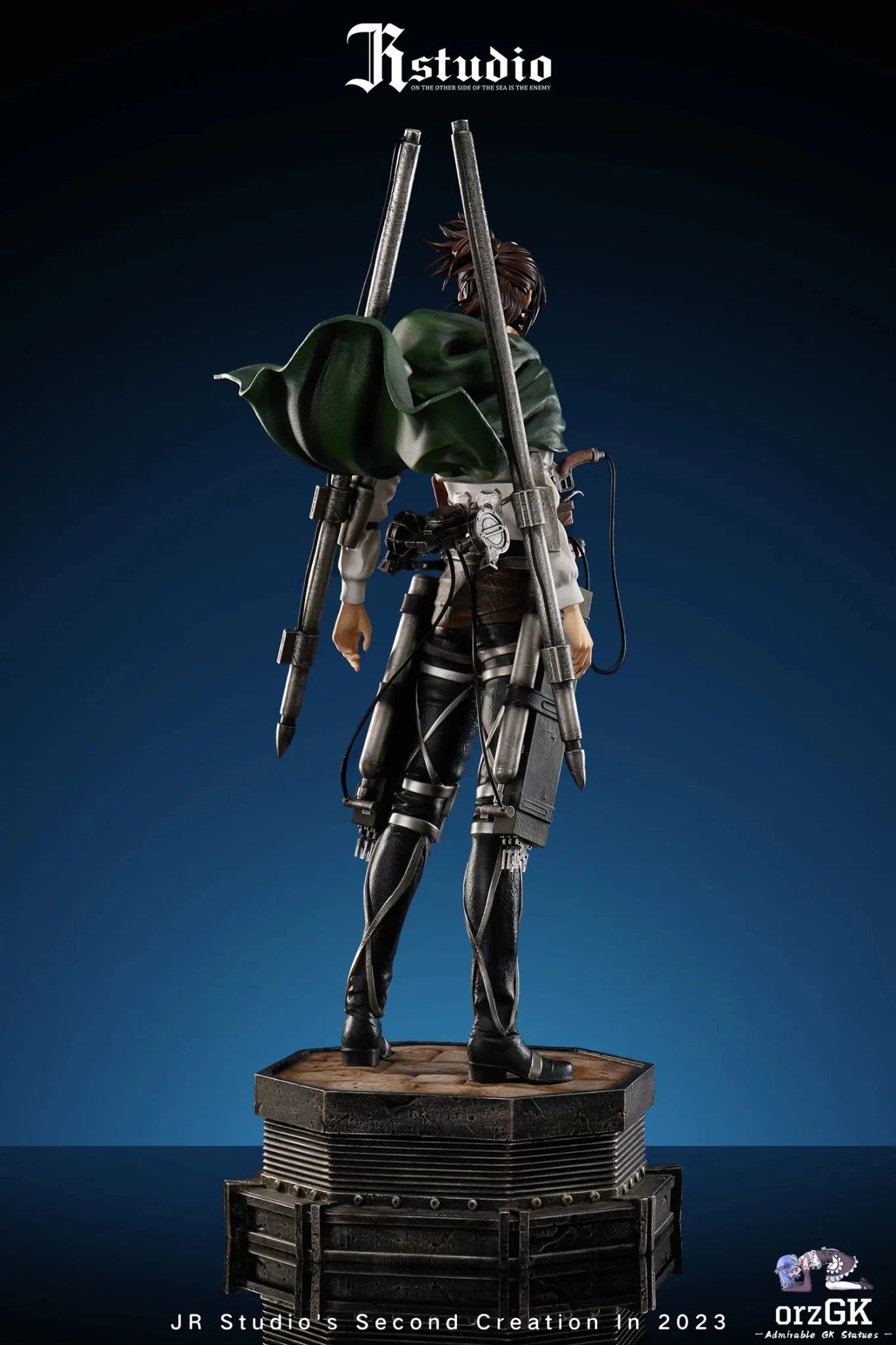 JR Studio - Attack on Titan Hange Zoe resin statue Navy Toys anime figure