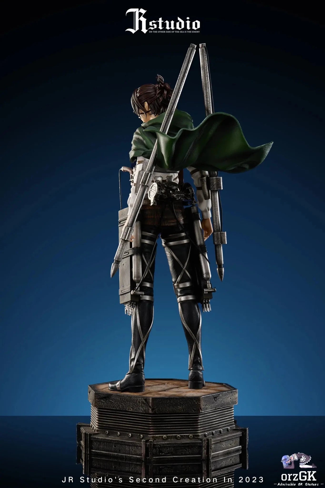 JR Studio - Attack on Titan Hange Zoe resin statue Navy Toys anime figure