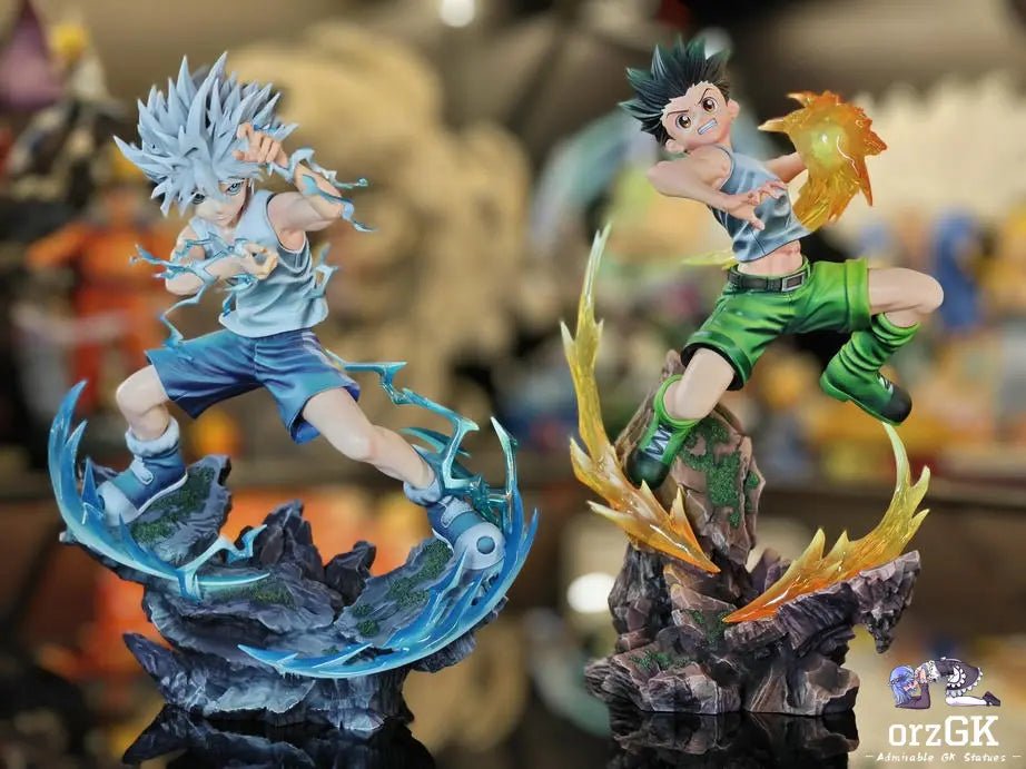 Aftershock Studio & Fibonacci Studio - HUNTER × HUNTER Killua Zoldyck & Gon Freecss resin statue Navy Toys anime figure