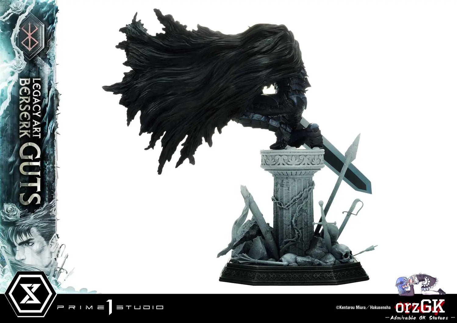 Guts LABR-01 LABR-01S(Licensed) - Legacy Art Kentaro Miura Berserk - Prime 1 Studio resin statue Navy Toys anime figure