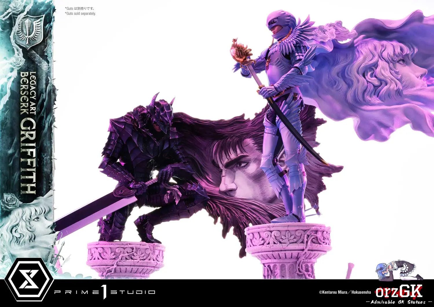 Guts & Griffith Set LABR-01S LABR-02S (Licensed) - Legacy Art Kentaro Miura Berserk - Prime 1 Studio resin statue Navy Toys anime figure