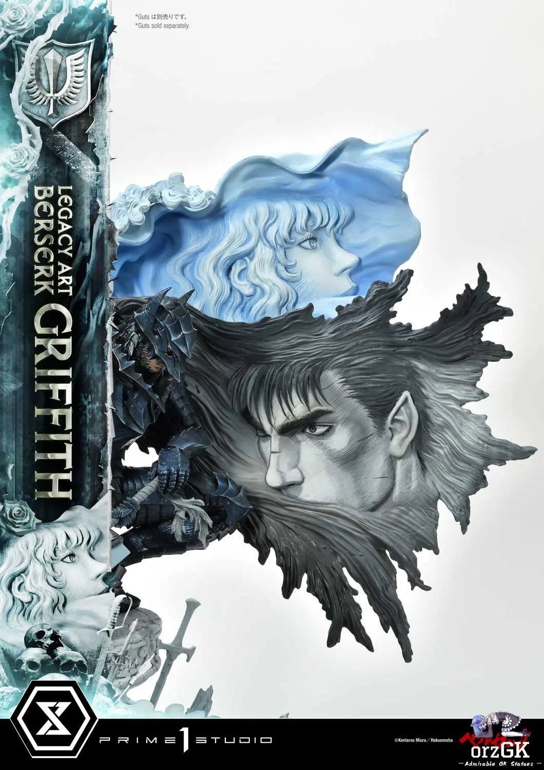 Guts & Griffith Set LABR-01S LABR-02S (Licensed) - Legacy Art Kentaro Miura Berserk - Prime 1 Studio resin statue Navy Toys anime figure