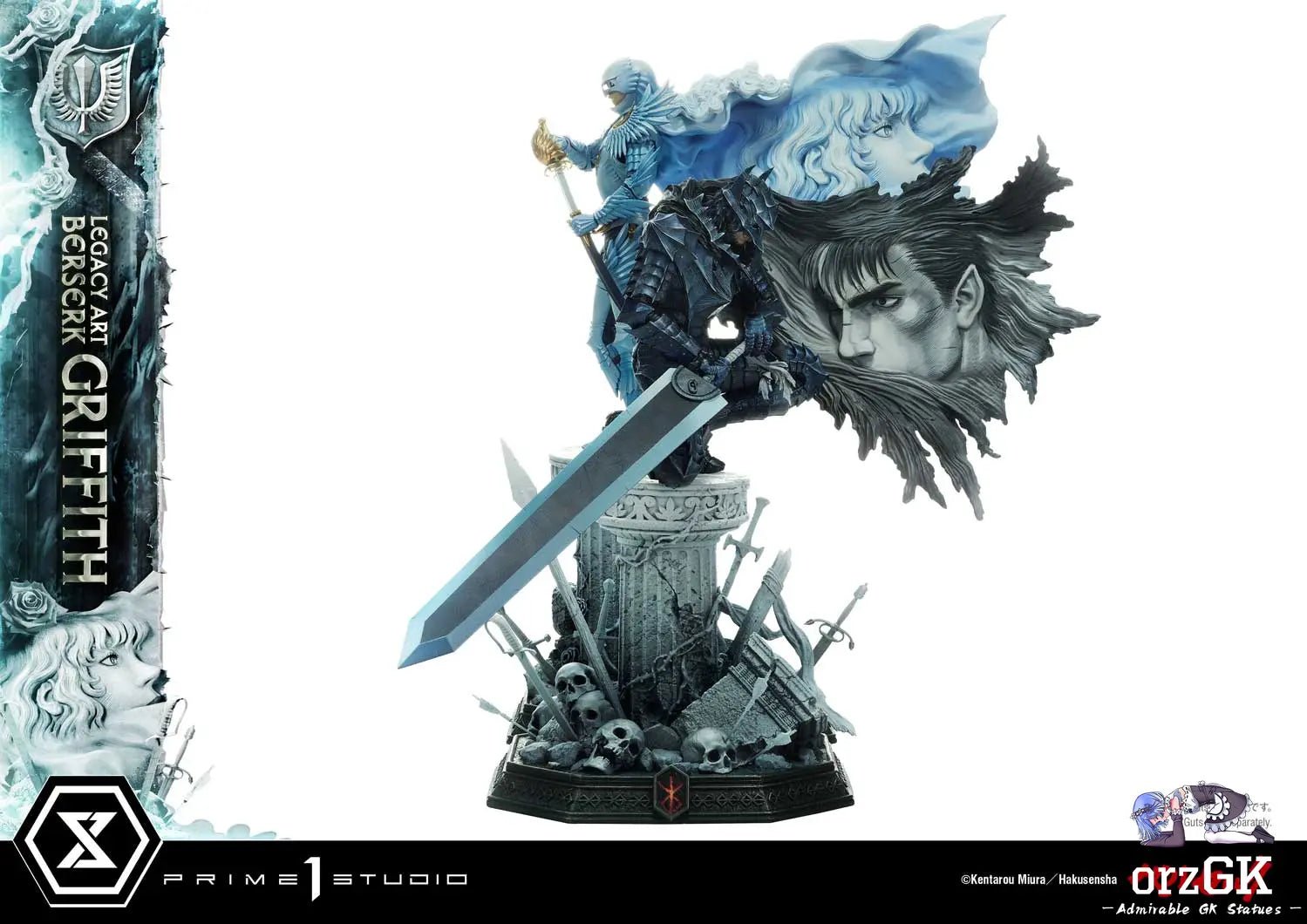 Guts & Griffith Set LABR-01S LABR-02S (Licensed) - Legacy Art Kentaro Miura Berserk - Prime 1 Studio resin statue Navy Toys anime figure
