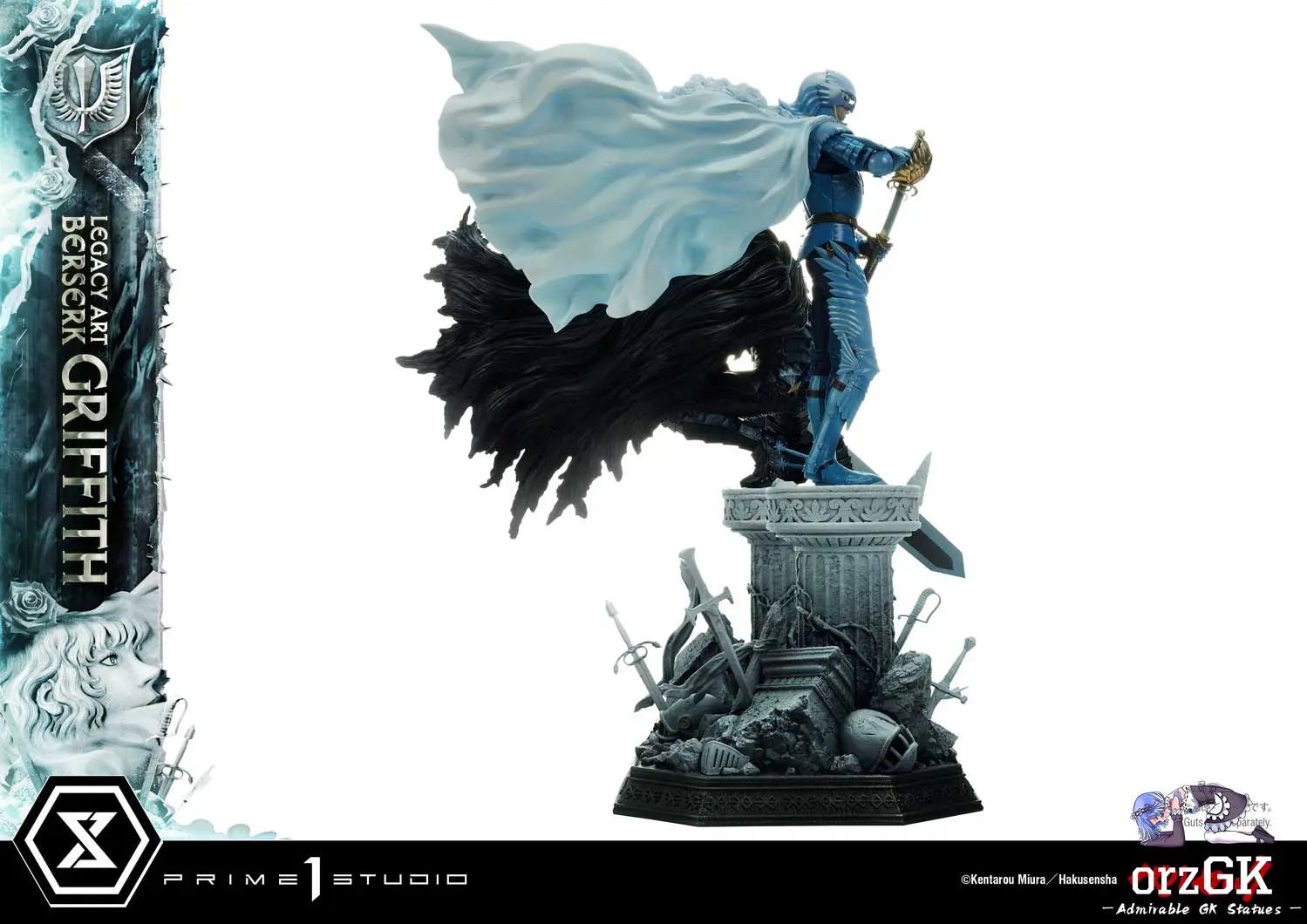 Guts & Griffith Set LABR-01S LABR-02S (Licensed) - Legacy Art Kentaro Miura Berserk - Prime 1 Studio resin statue Navy Toys anime figure
