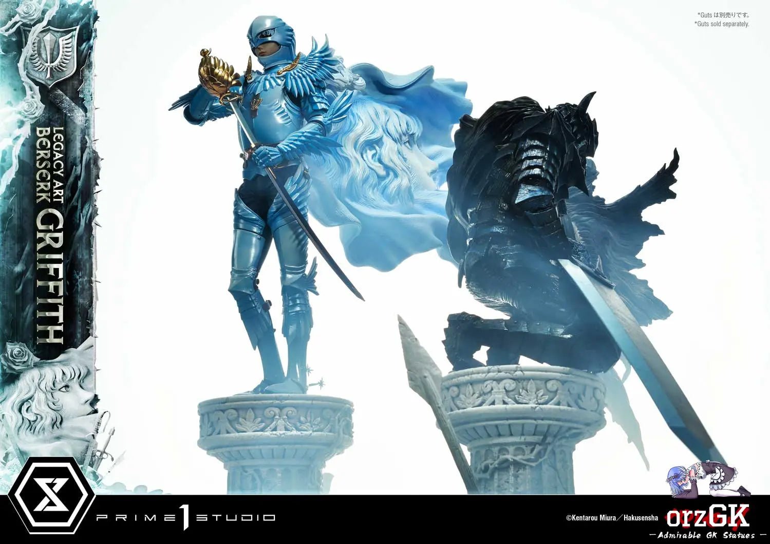 Guts & Griffith Set LABR-01S LABR-02S (Licensed) - Legacy Art Kentaro Miura Berserk - Prime 1 Studio resin statue Navy Toys anime figure