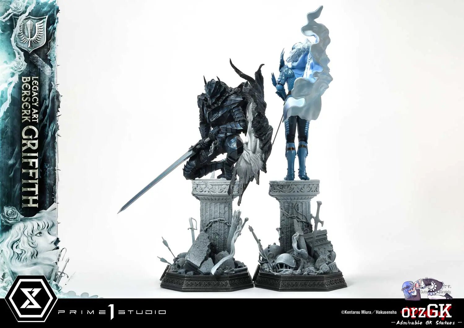 Guts & Griffith Set LABR-01S LABR-02S (Licensed) - Legacy Art Kentaro Miura Berserk - Prime 1 Studio resin statue Navy Toys anime figure