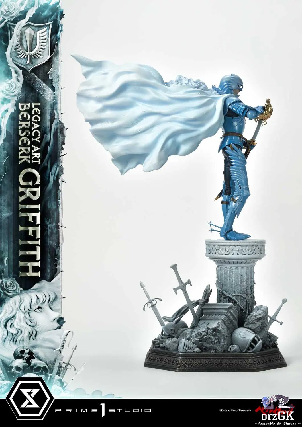Legacy Art 'Kentaro Miura' Berserk Griffith LABR-02 LABR-02S(Licensed) - Prime 1 Studio resin statue Navy Toys anime figure