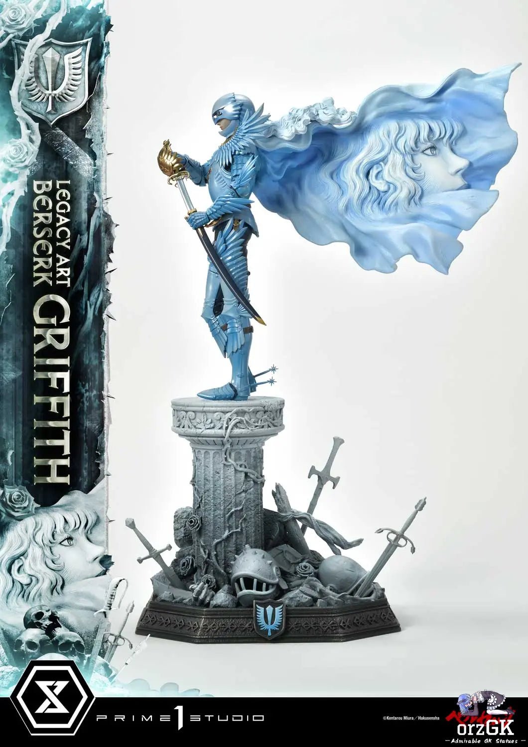 Legacy Art 'Kentaro Miura' Berserk Griffith LABR-02 LABR-02S(Licensed) - Prime 1 Studio resin statue Navy Toys anime figure
