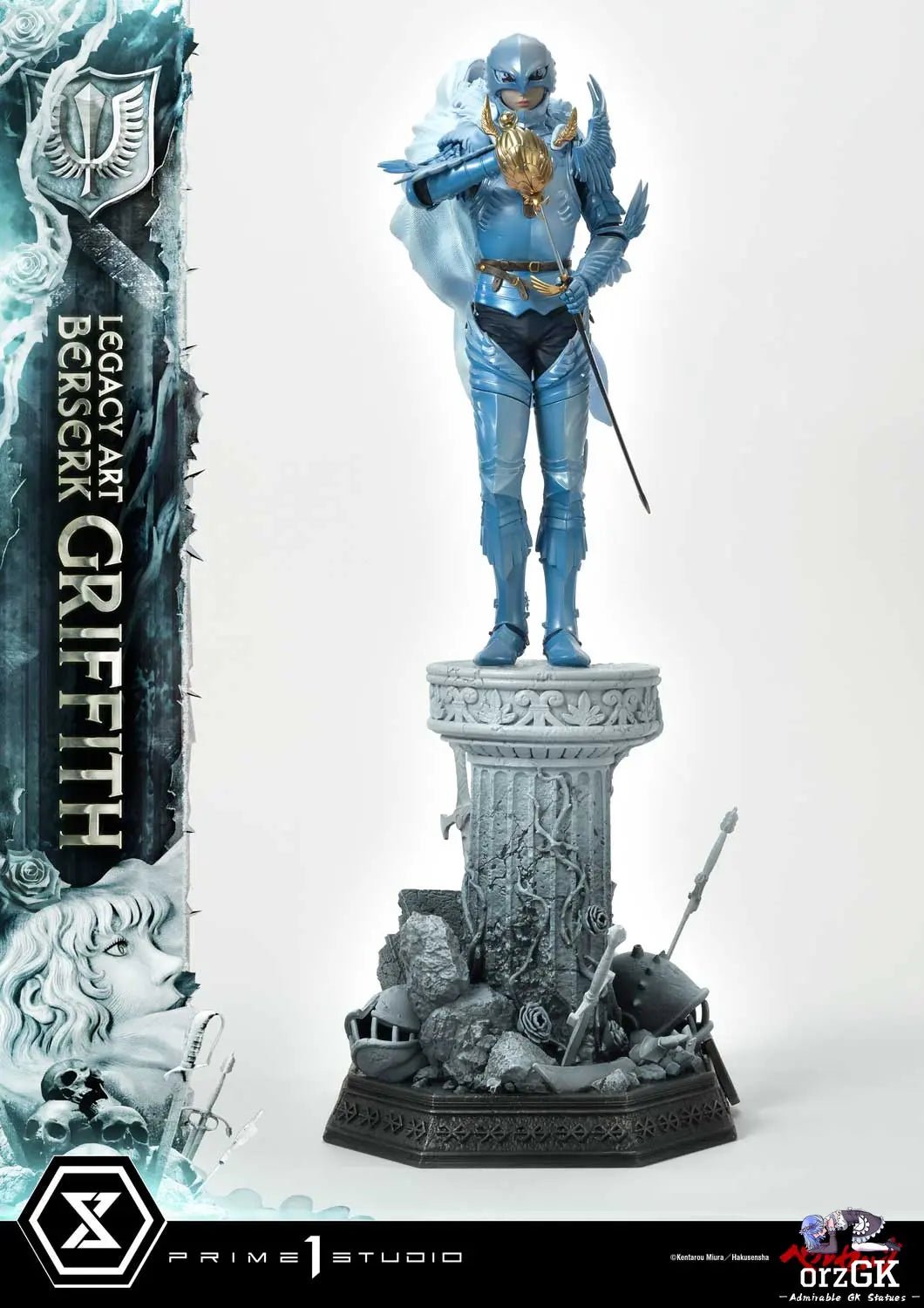 Legacy Art 'Kentaro Miura' Berserk Griffith LABR-02 LABR-02S(Licensed) - Prime 1 Studio resin statue Navy Toys anime figure