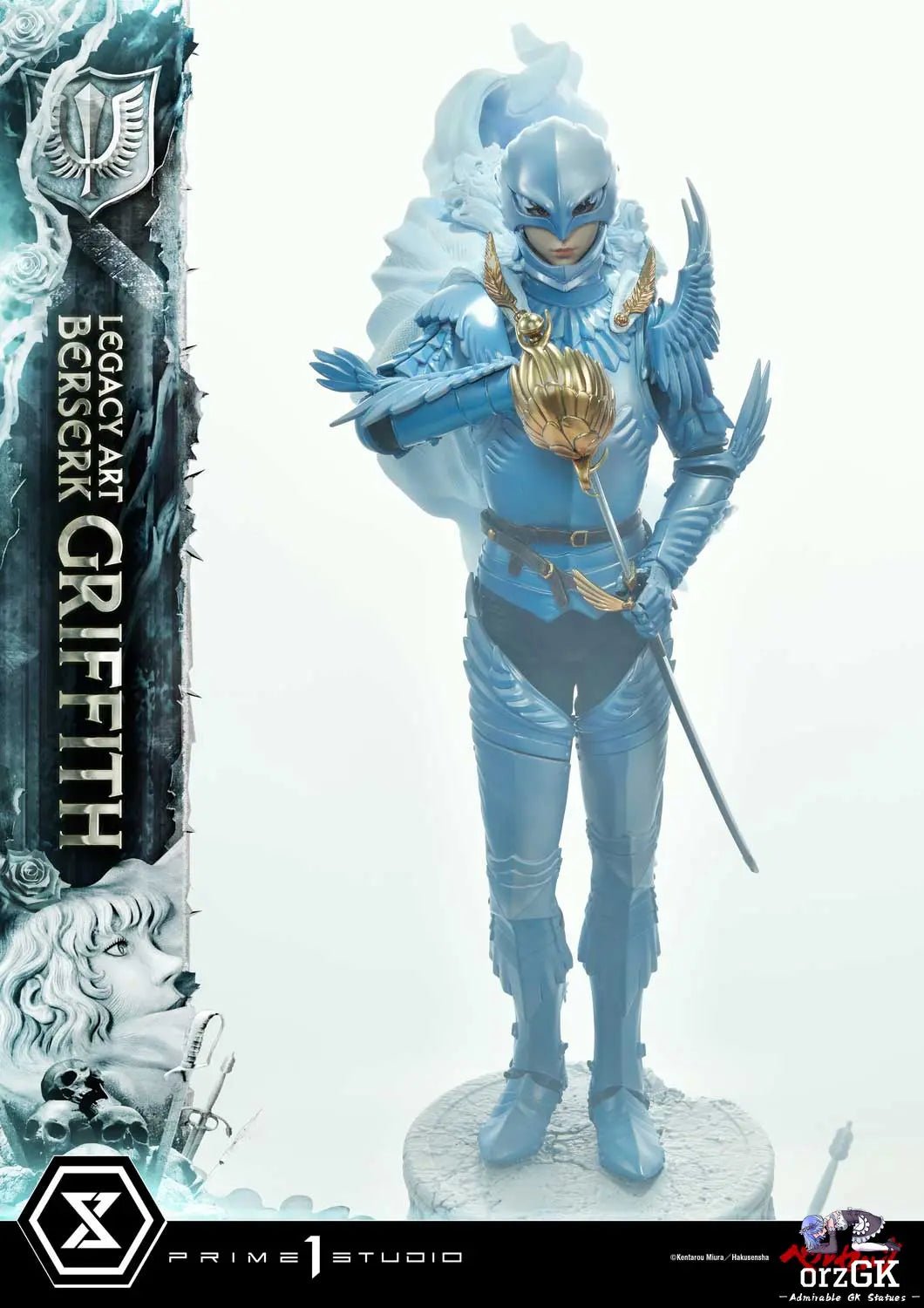 Legacy Art 'Kentaro Miura' Berserk Griffith LABR-02 LABR-02S(Licensed) - Prime 1 Studio resin statue Navy Toys anime figure