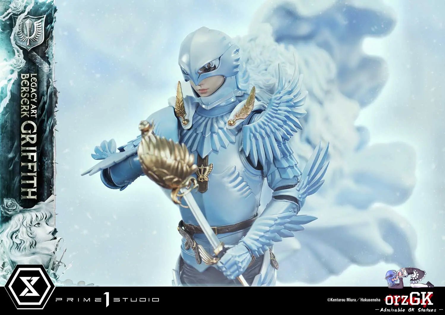 Legacy Art 'Kentaro Miura' Berserk Griffith LABR-02 LABR-02S(Licensed) - Prime 1 Studio resin statue Navy Toys anime figure