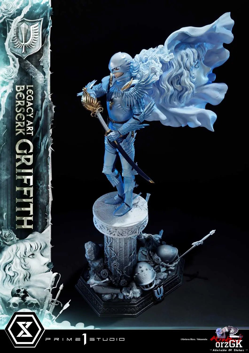 Legacy Art 'Kentaro Miura' Berserk Griffith LABR-02 LABR-02S(Licensed) - Prime 1 Studio resin statue Navy Toys anime figure