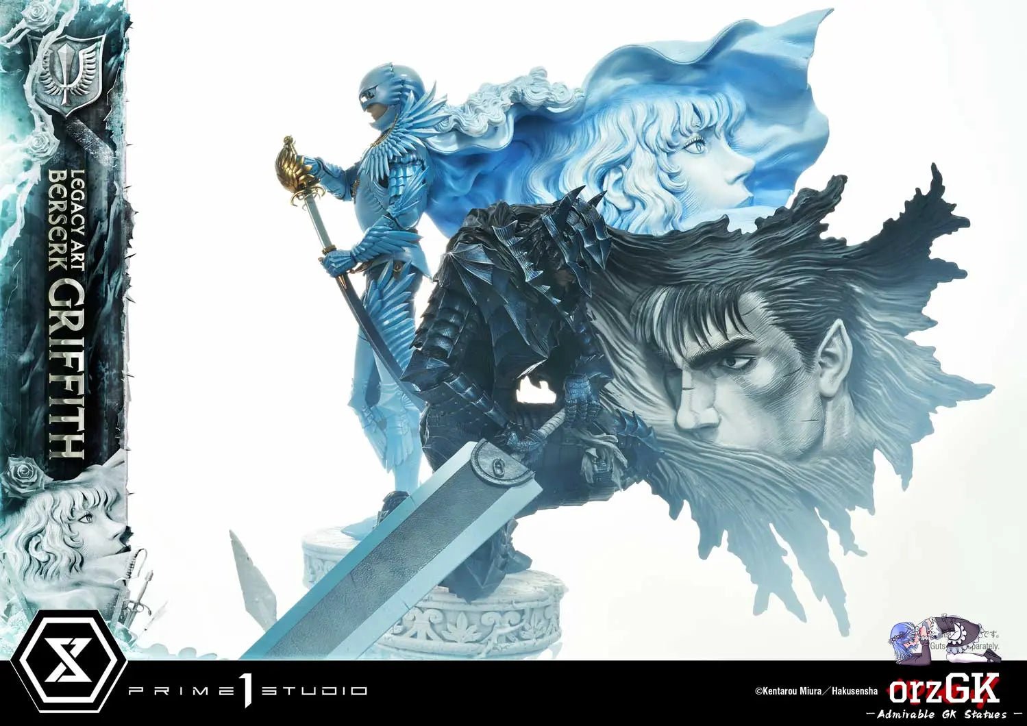 Legacy Art 'Kentaro Miura' Berserk Griffith LABR-02 LABR-02S(Licensed) - Prime 1 Studio resin statue Navy Toys anime figure