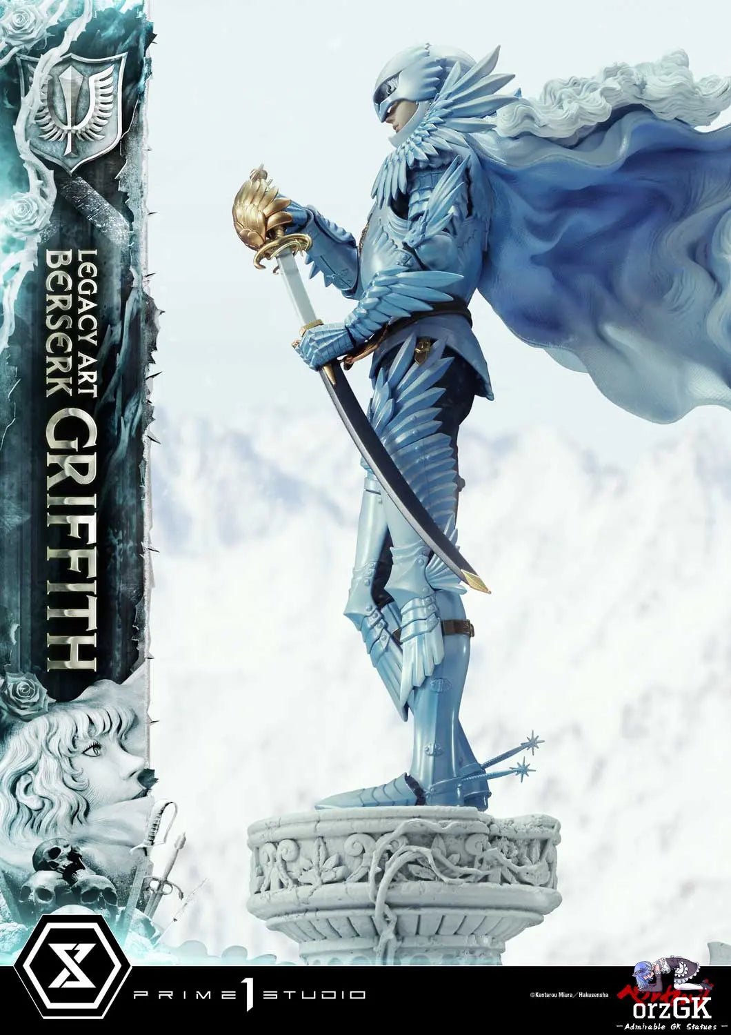 Legacy Art 'Kentaro Miura' Berserk Griffith LABR-02 LABR-02S(Licensed) - Prime 1 Studio resin statue Navy Toys anime figure