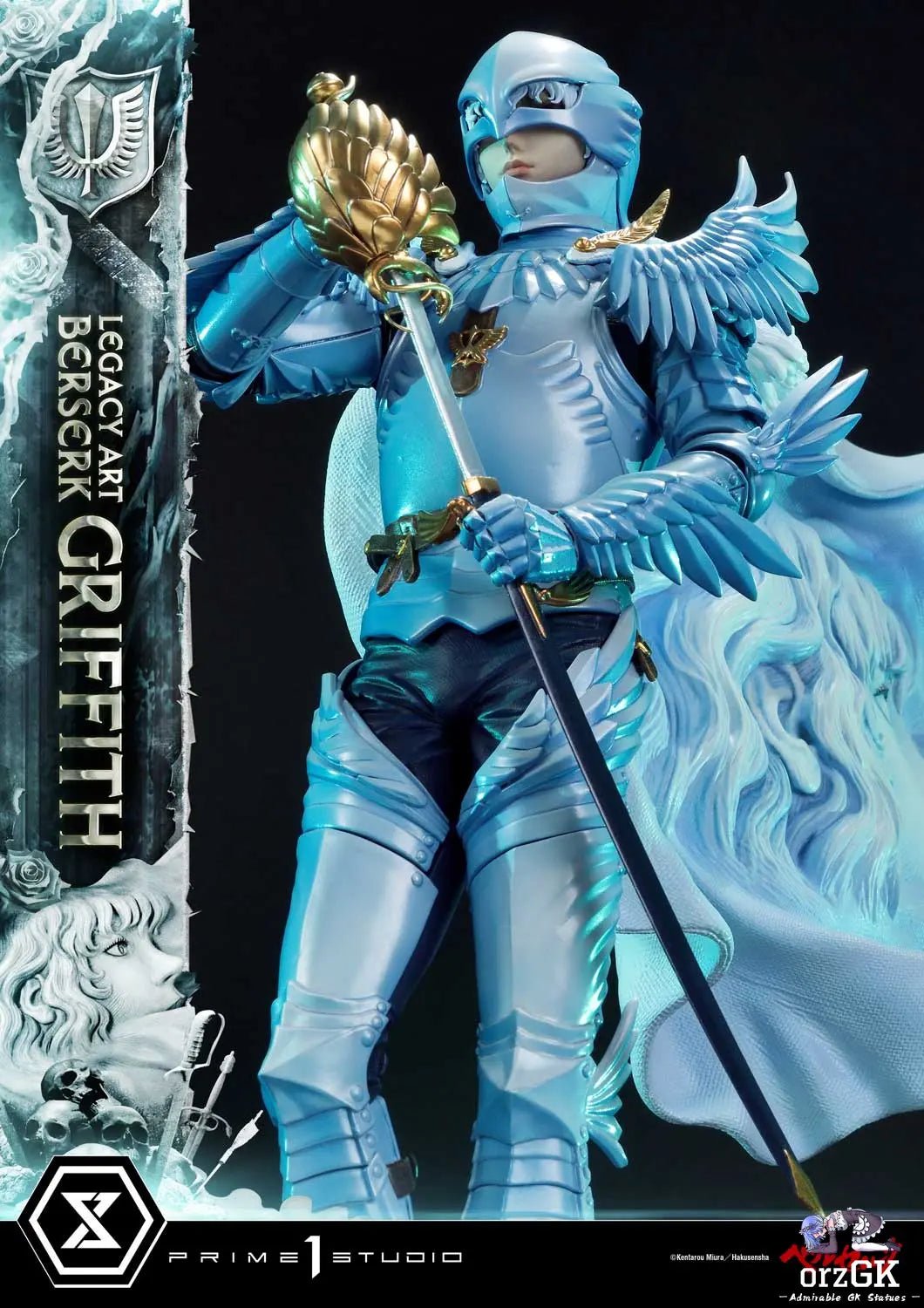 Legacy Art 'Kentaro Miura' Berserk Griffith LABR-02 LABR-02S(Licensed) - Prime 1 Studio resin statue Navy Toys anime figure