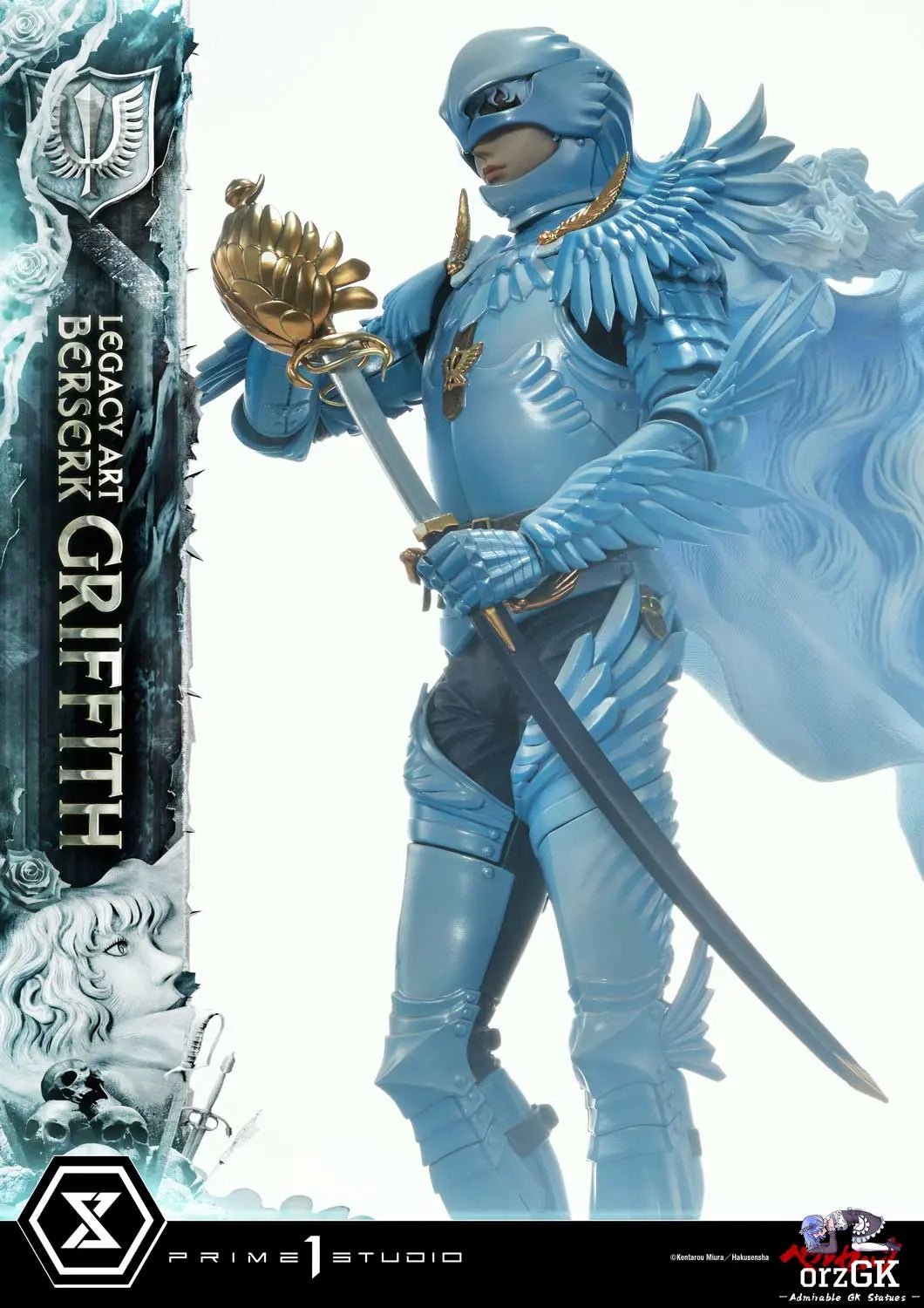 Legacy Art 'Kentaro Miura' Berserk Griffith LABR-02 LABR-02S(Licensed) - Prime 1 Studio resin statue Navy Toys anime figure