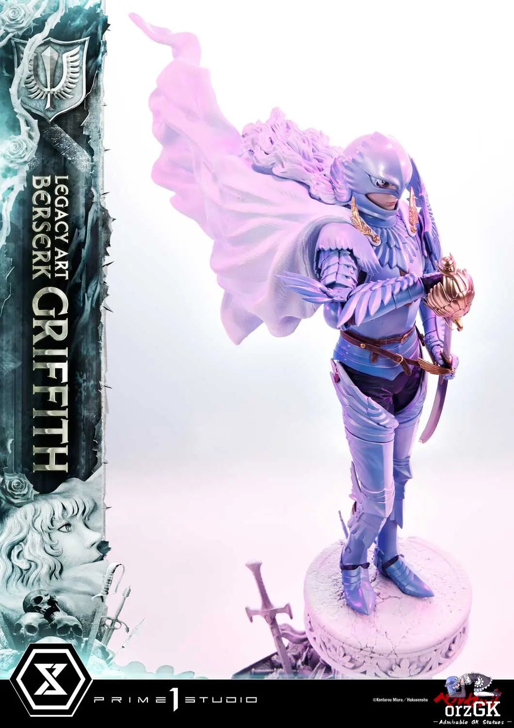 Legacy Art 'Kentaro Miura' Berserk Griffith LABR-02 LABR-02S(Licensed) - Prime 1 Studio resin statue Navy Toys anime figure