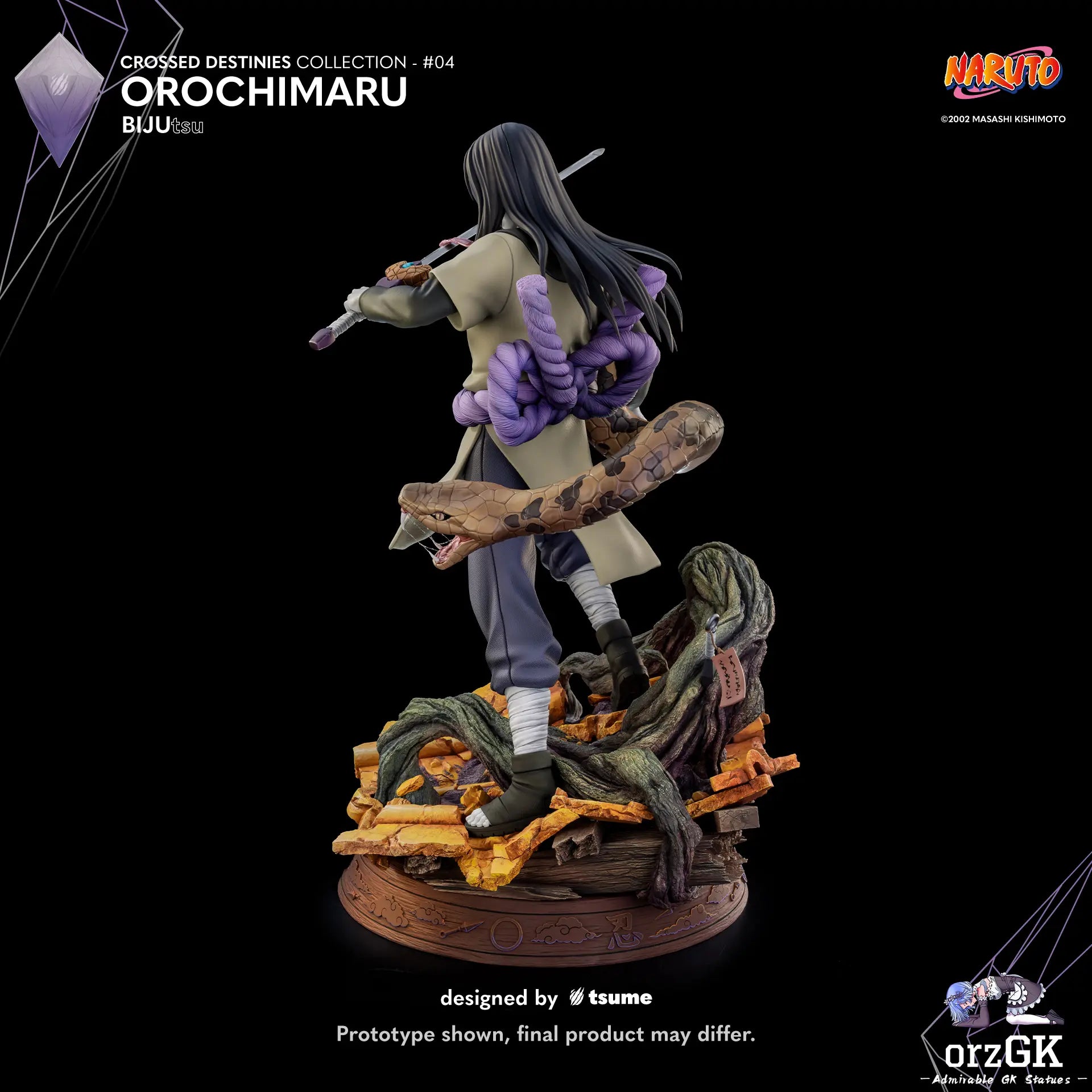 TSUME Studio - Naruto Orochimaru BIJUtsu (Licensed) resin statue Navy Toys anime figure