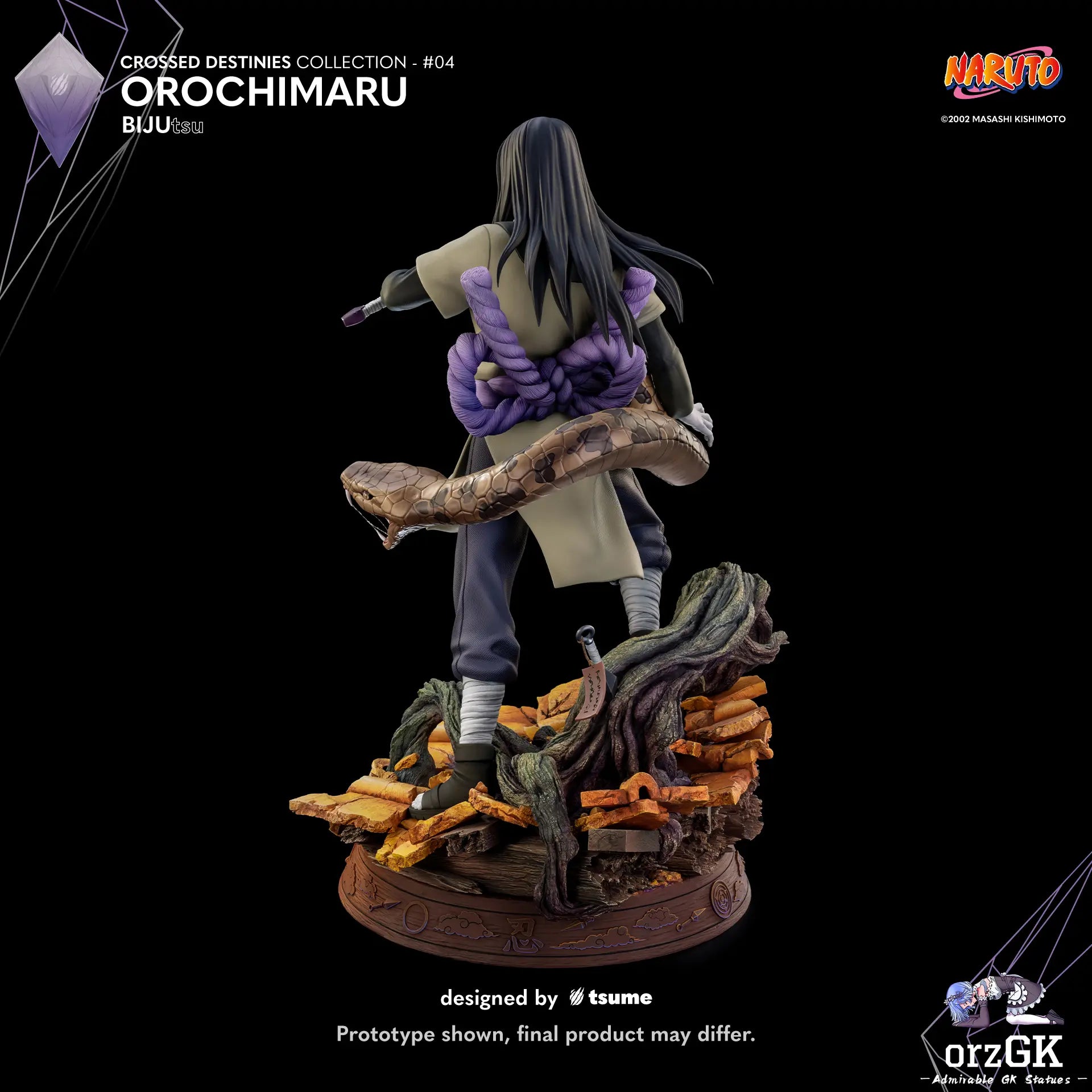 TSUME Studio - Naruto Orochimaru BIJUtsu (Licensed) resin statue Navy Toys anime figure