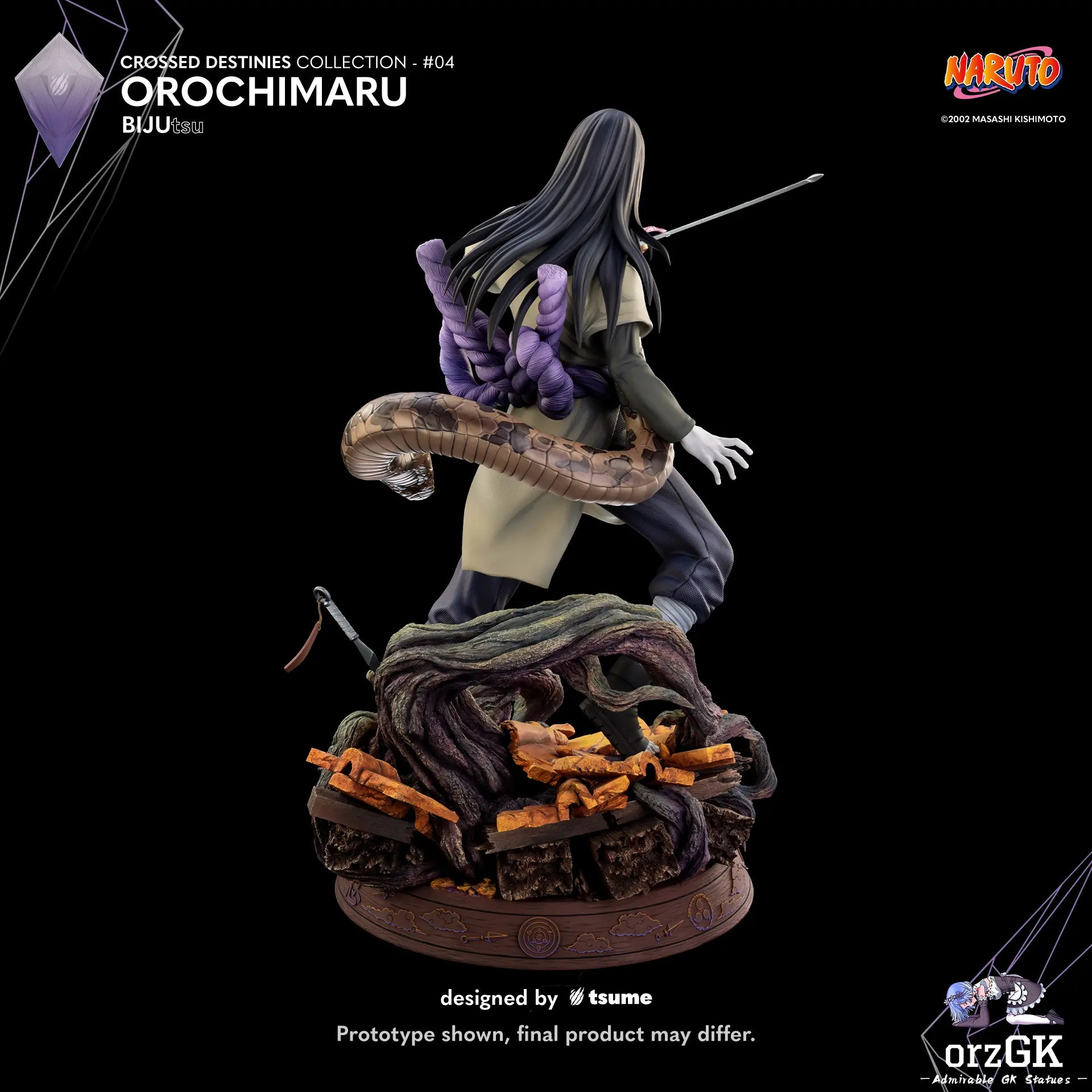 TSUME Studio - Naruto Orochimaru BIJUtsu (Licensed) resin statue Navy Toys anime figure