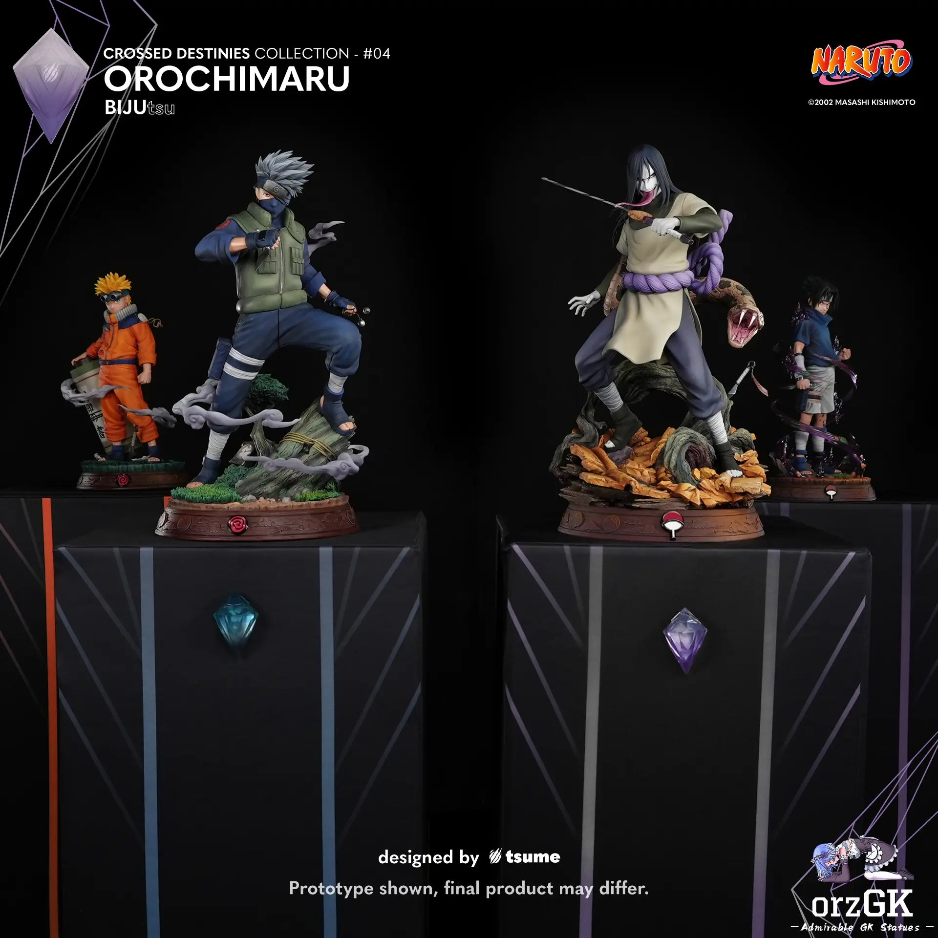 TSUME Studio - Naruto Orochimaru BIJUtsu (Licensed) resin statue Navy Toys anime figure