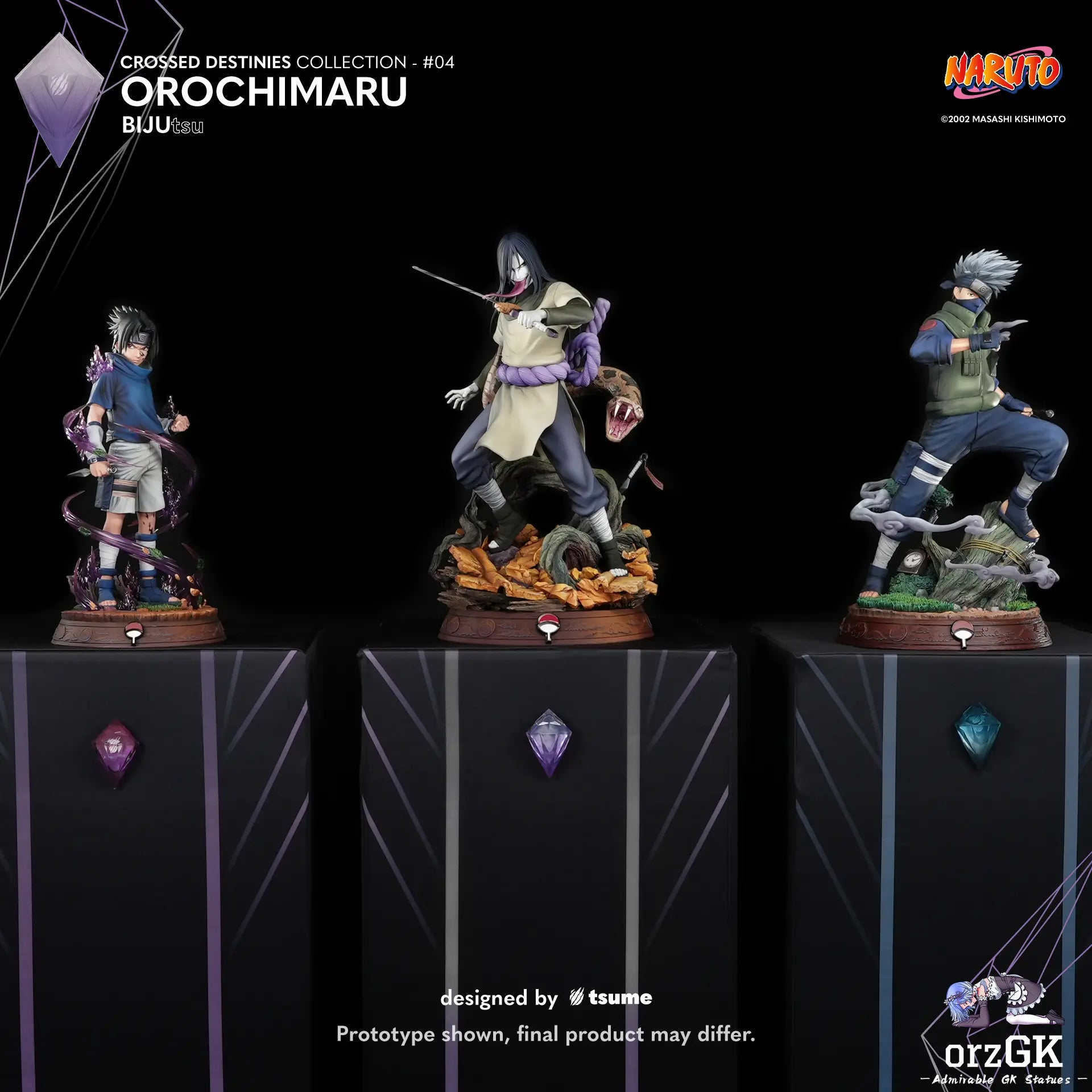 TSUME Studio - Naruto Orochimaru BIJUtsu (Licensed) resin statue Navy Toys anime figure
