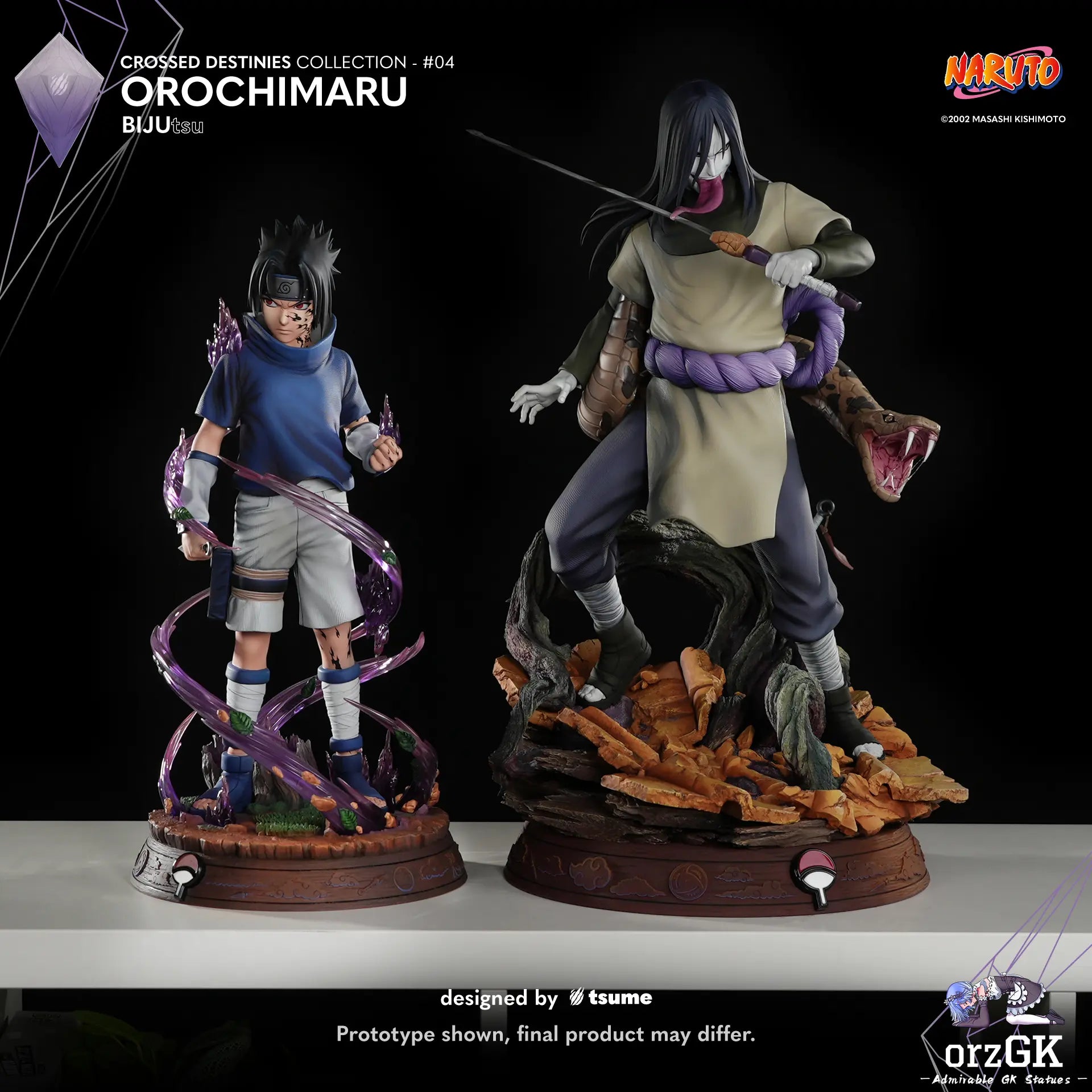 TSUME Studio - Naruto Orochimaru BIJUtsu (Licensed) resin statue Navy Toys anime figure