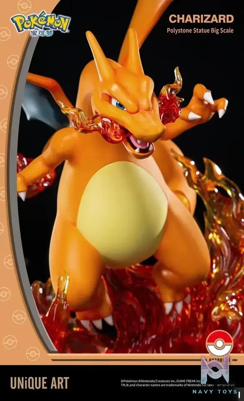 UNIQUE Art Studio - Pokemon Charizard Statue (Licensed) resin statue Navy Toys anime figure
