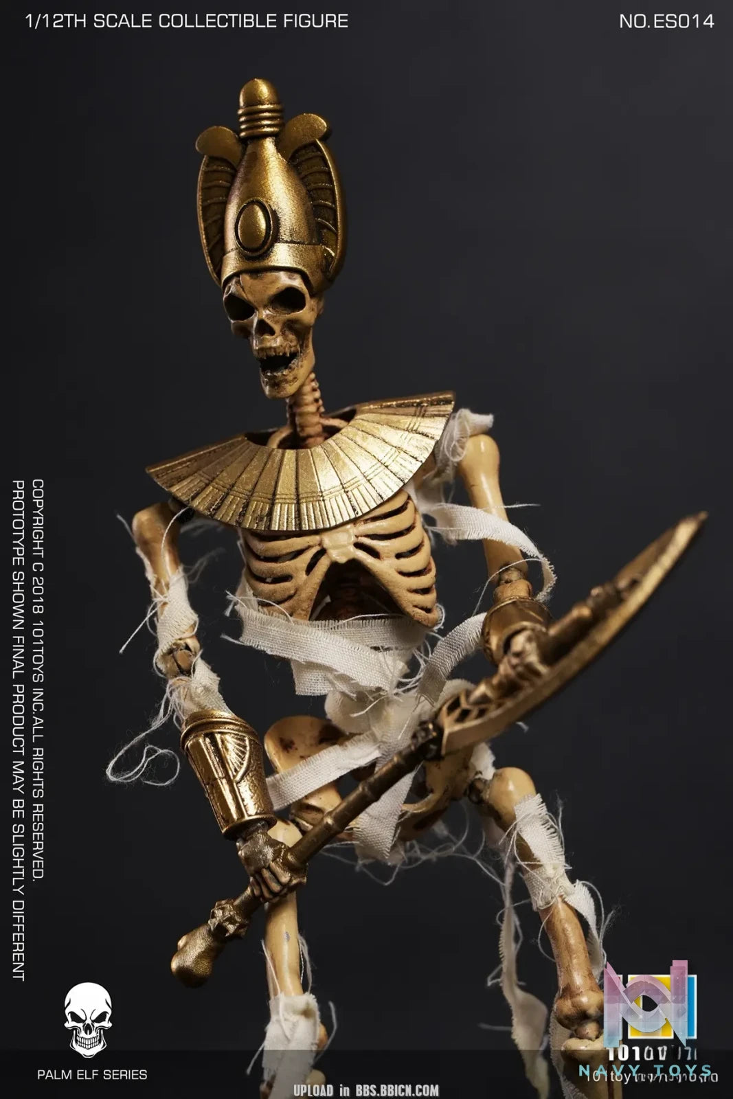 101Toys – Original PALM ELF SERIES- Skeleton Egyptian Mummy (Licensed)