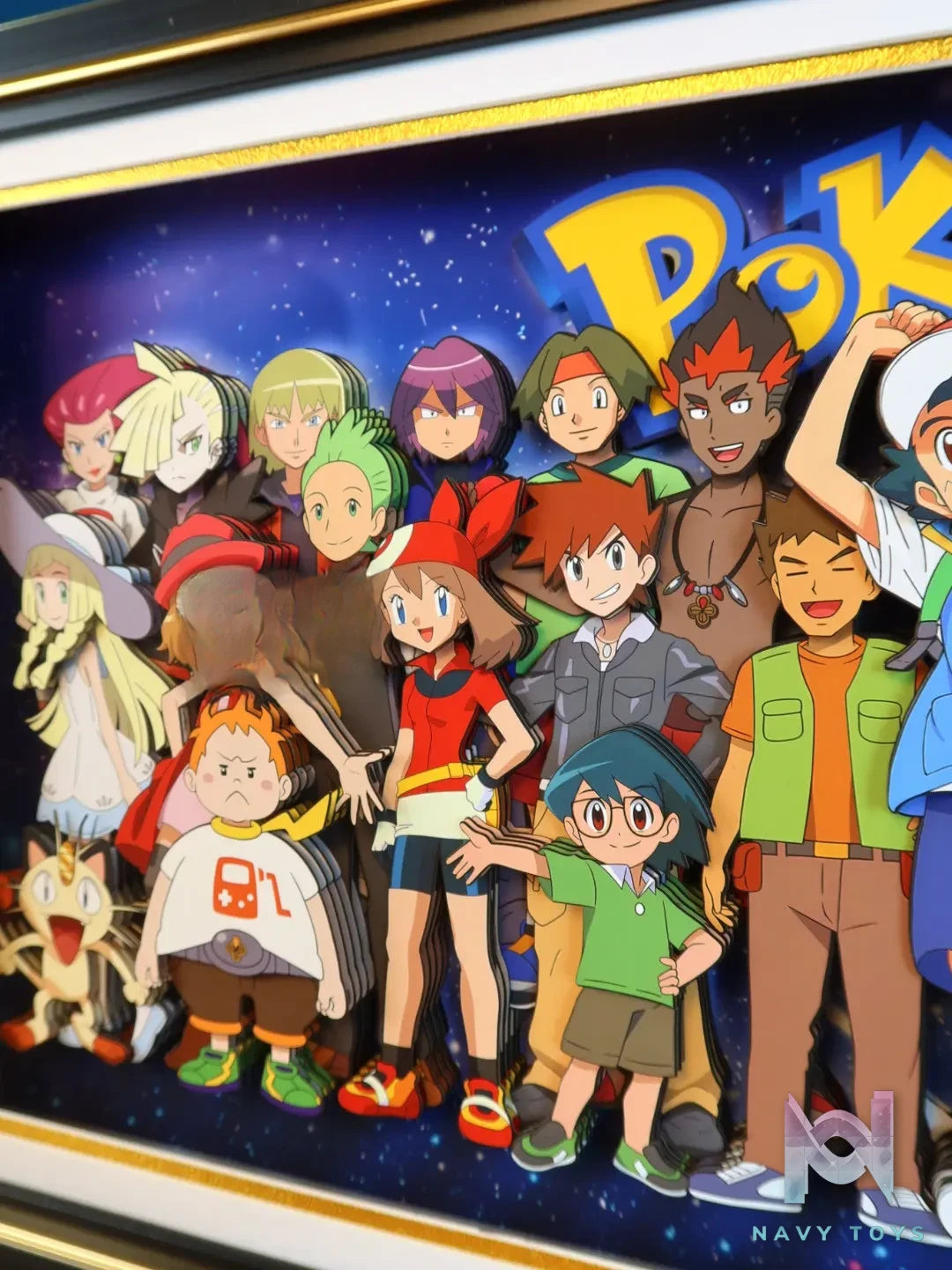 KALA HOME Studio – Pokémon Multiple Characters #10 3D Decorative Painting Pokémon