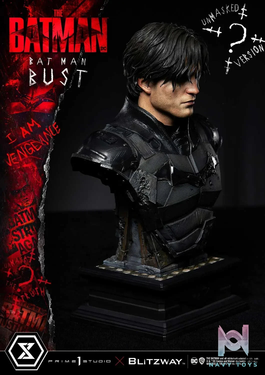 Prime 1 Studio – Premium Bust The Batman (Film) The Batman PBDC-09 PBDC-10 (Licensed)