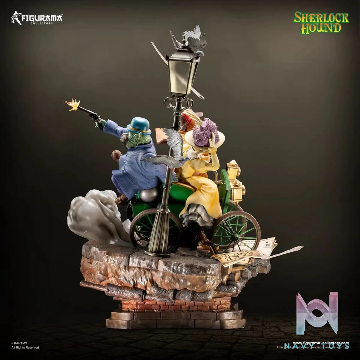 Sherlock, Watson & Mrs.Hudson resin statue figurama studio anime figure