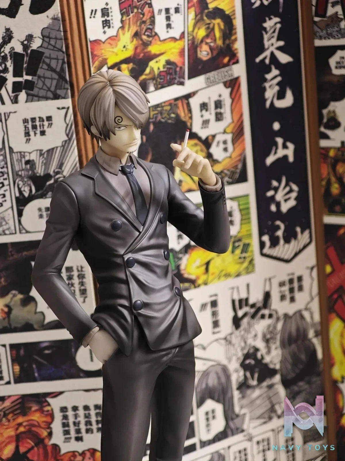 Shi Yi Studio - One Piece Sanji Different Color Version Nostalgic Comic Color resin statue Navy Toys anime figure