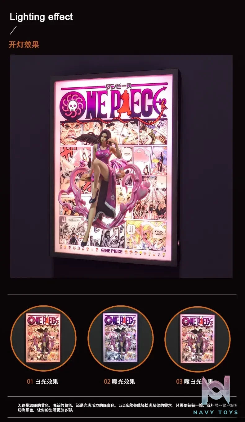 Time tree Studio – One Piece Zoro & Luffy & Sanji & Ace & Nami & Hancock & Law Decorative 3D Stereoscopic Painting